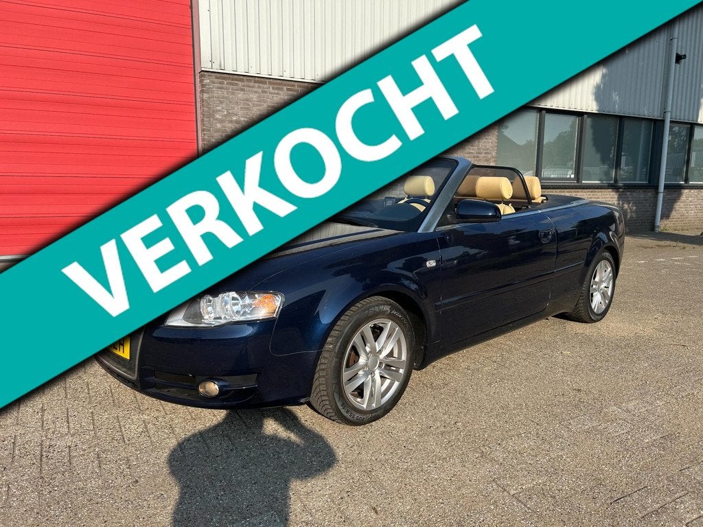 Audi A4 Cabriolet 1.8 Turbo Pro Line onderhoud aanwezig., Auto's, Audi, Gebruikt, Beige, 4 cilinders, Cabriolet